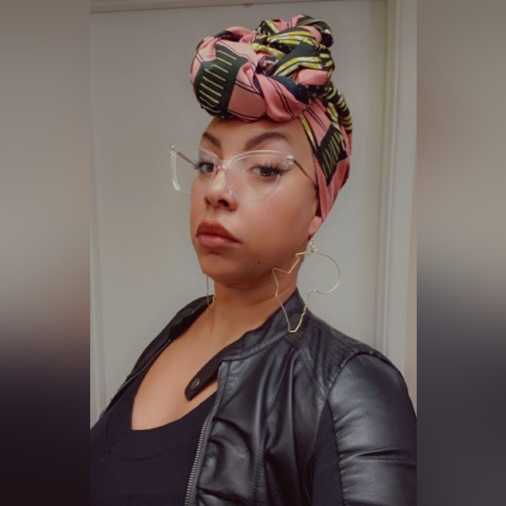 👑 TIANA African Wax Fabric Headwrap